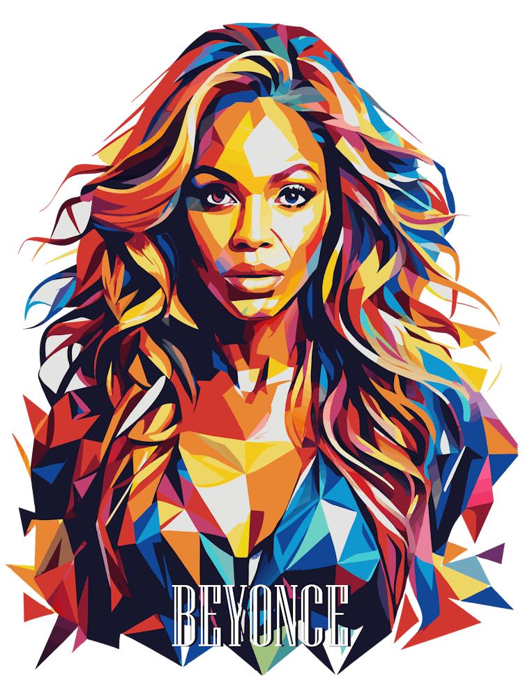 Beyonce 02 Portrait Music WPAP Pop Art Art Print by Vectorartnesia – Fy!