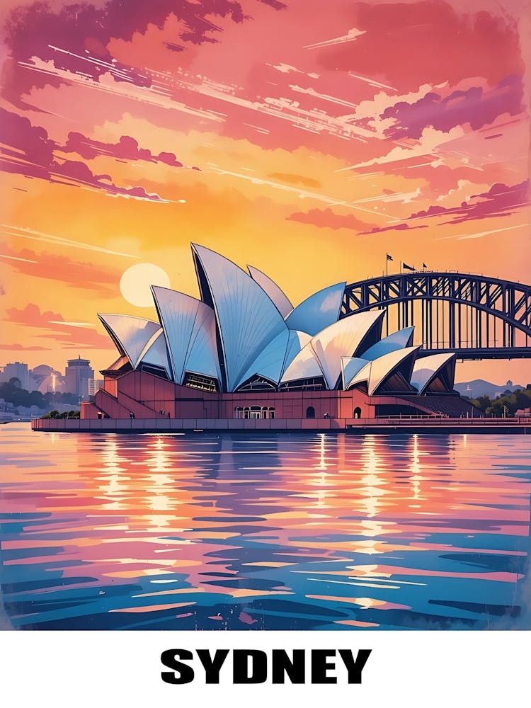 Sydney Vintage Travel Poster 12