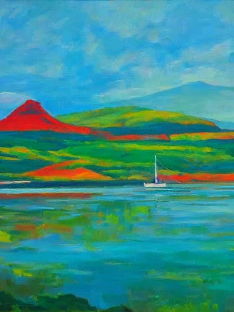 Canaima National Park Venezuela Blue Oil Painting 2 