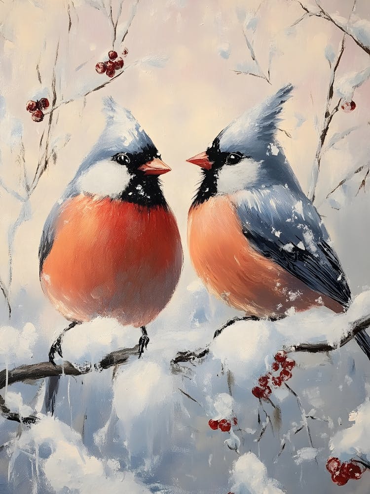Birds In The Snow