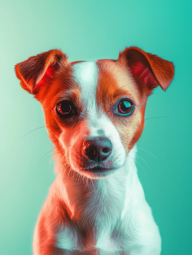 Portrait Of A Dog. Generated AI. 6