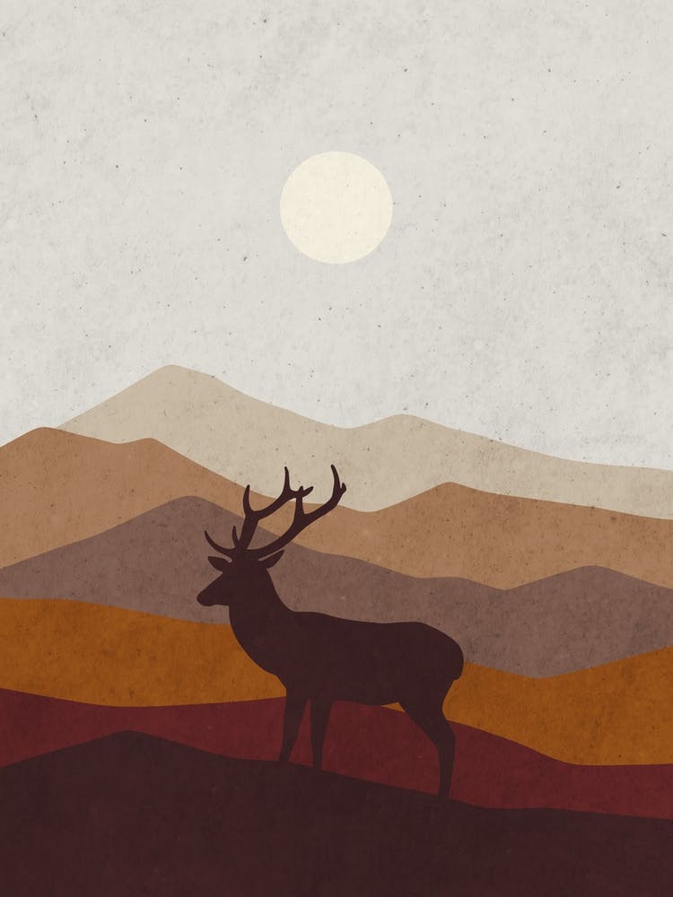 Deer In The Mountains 14