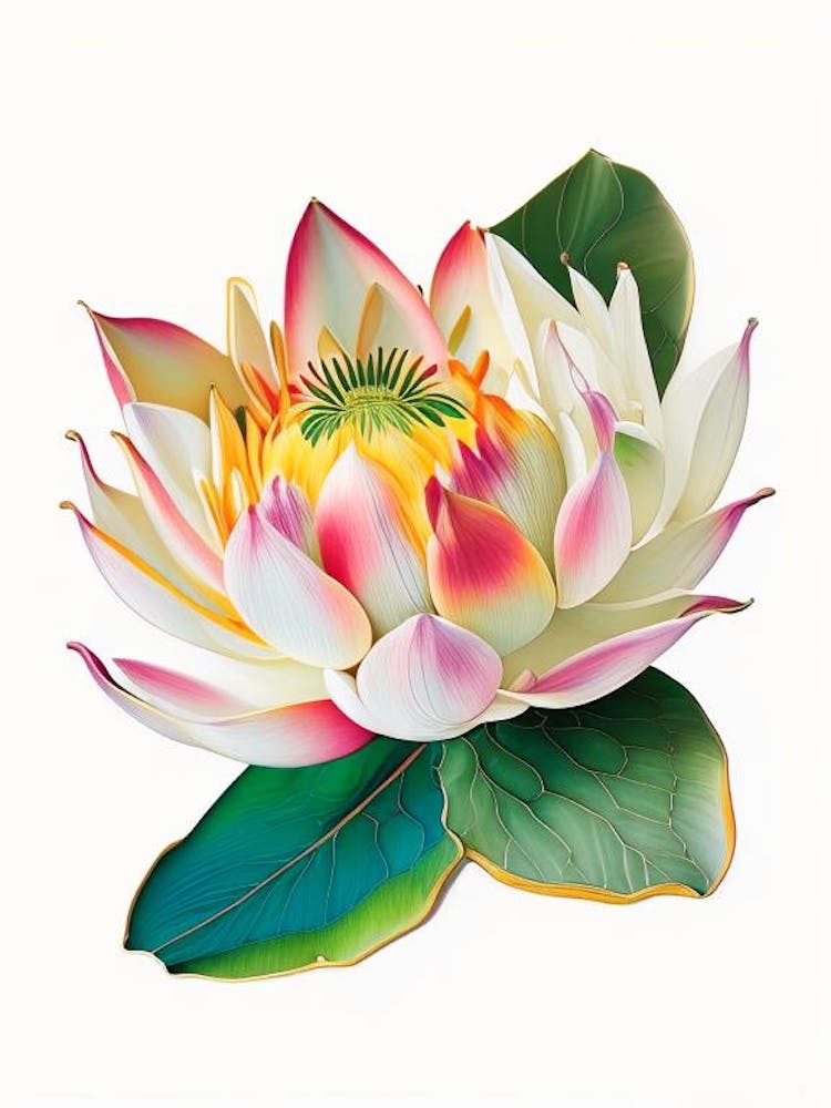 Early Lotus Decoupage 2