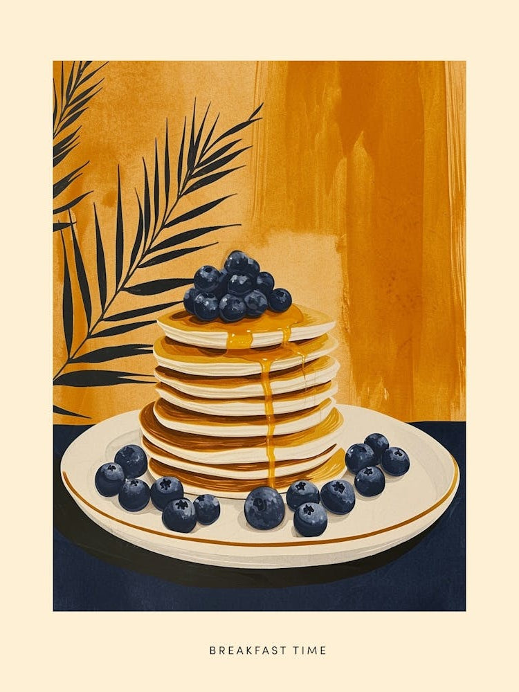 Breakfast Time Art Deco Poster 21