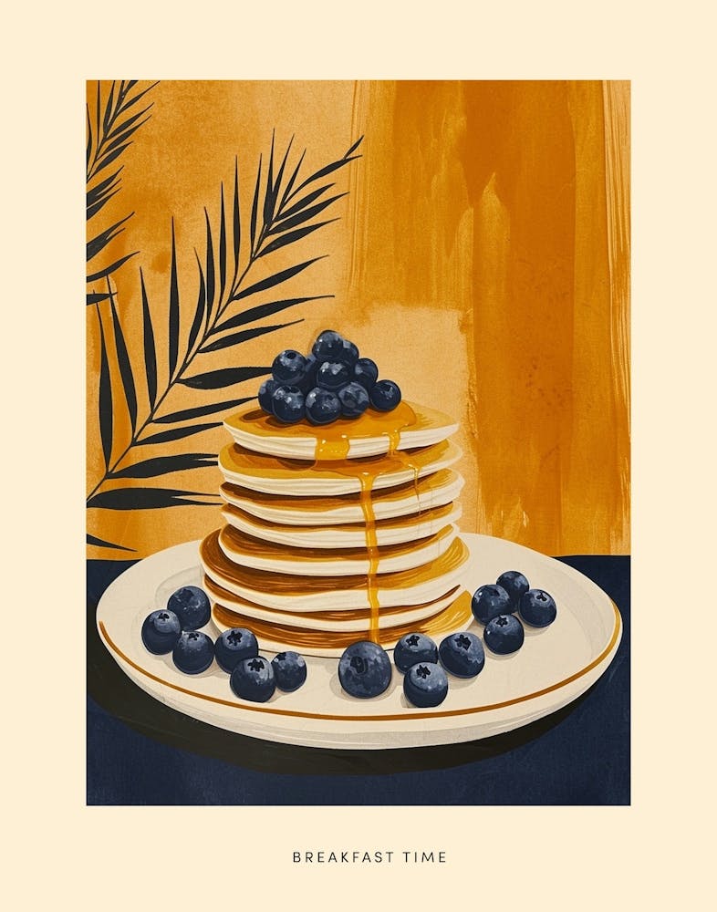 Breakfast Time Art Deco Poster 21