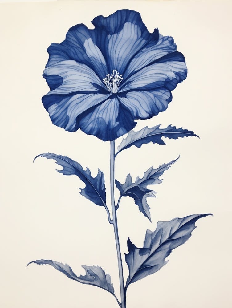 Blue Botanical Petunia