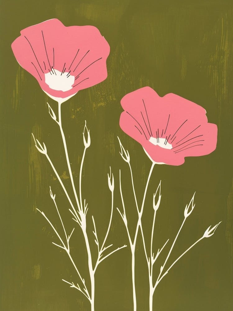 Pink & Green Statice 2