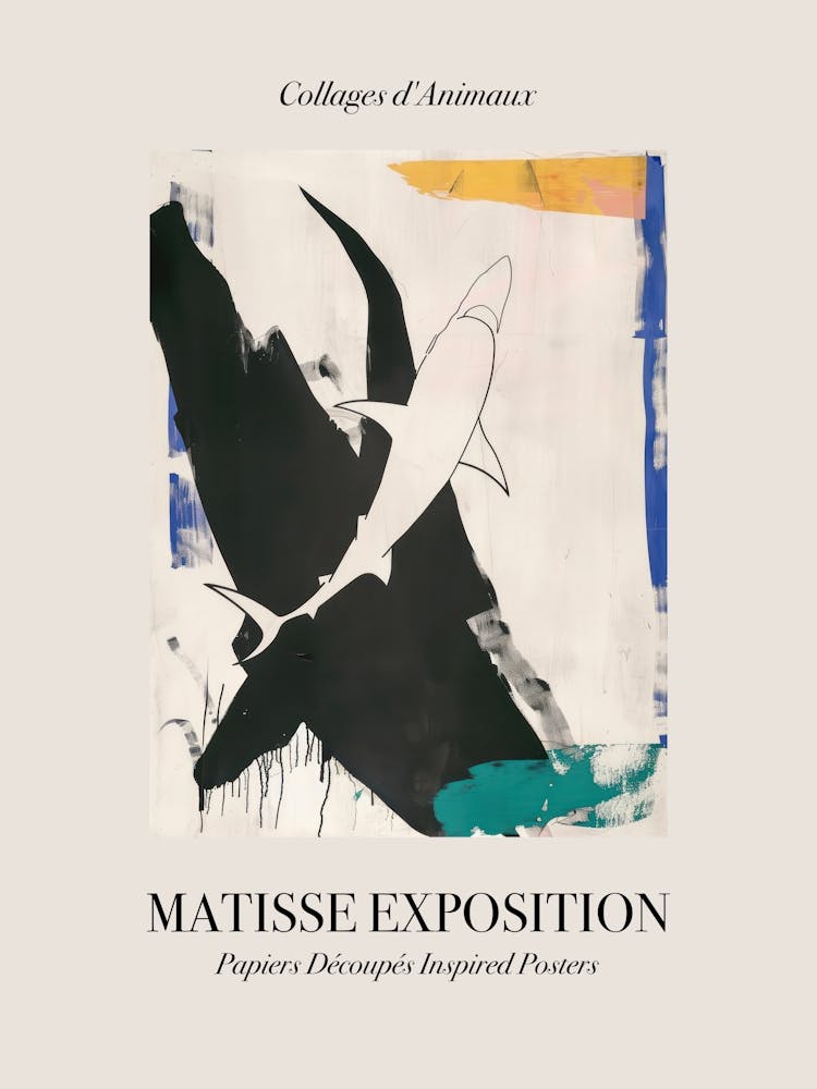 Shark 2 Matisse Inspired Exposition Animals Poster