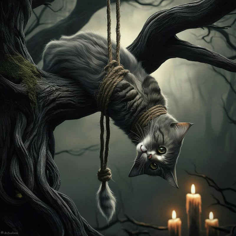 Default A Gothic Mystical Cat Rendered In Eerie Photorealistic 3