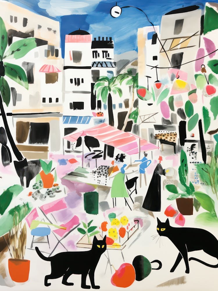The Food Market In Vienna 3 Illustration