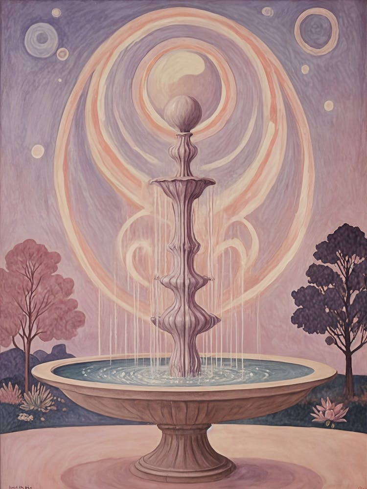 Lavender Fountain Of The Moon