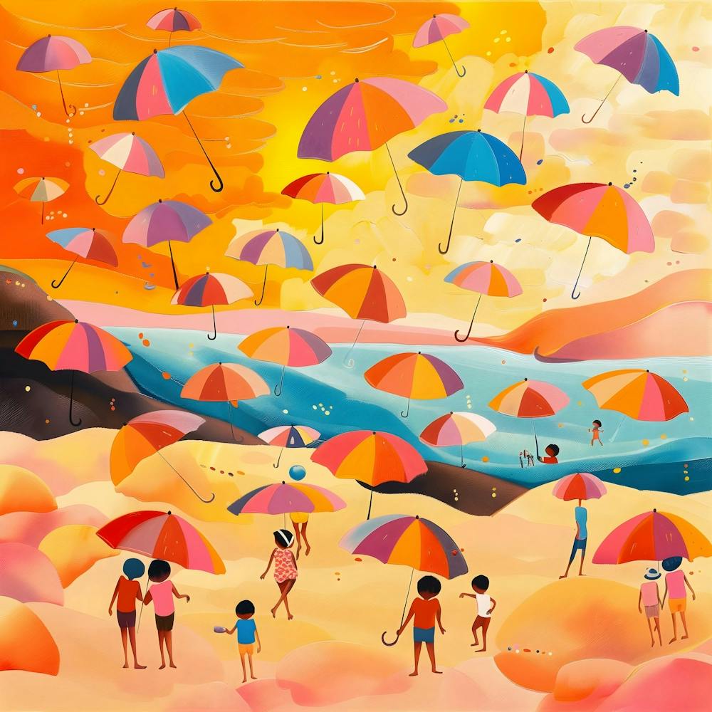 Umbrellas On The Beach, Naïve Folk