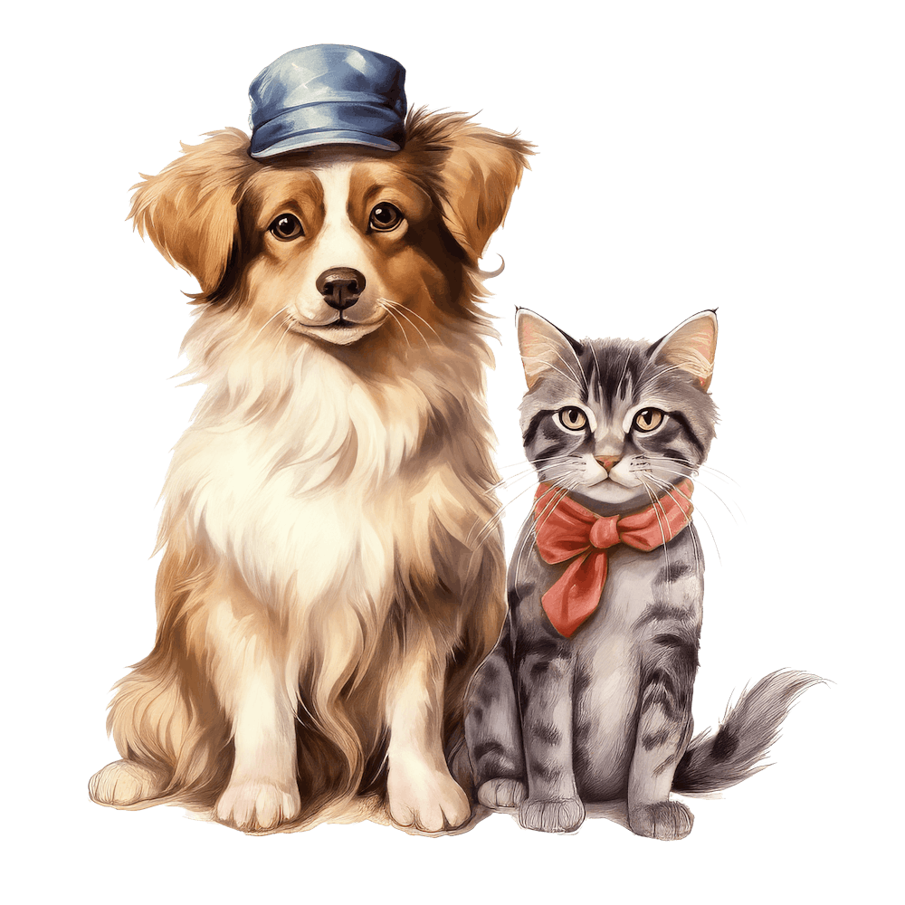 Cat and Dog Friends 8
