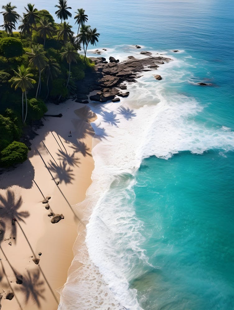Aerial View Of A Tropical Beach 2