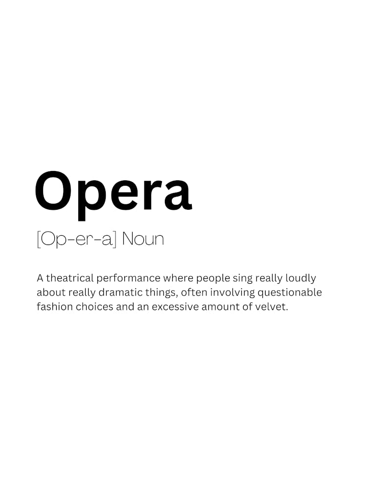 Opera Definition Meaning