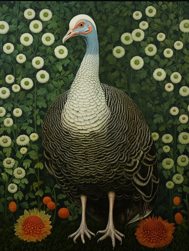 Ohara Koson Inspired Bird Painting Turkey 1