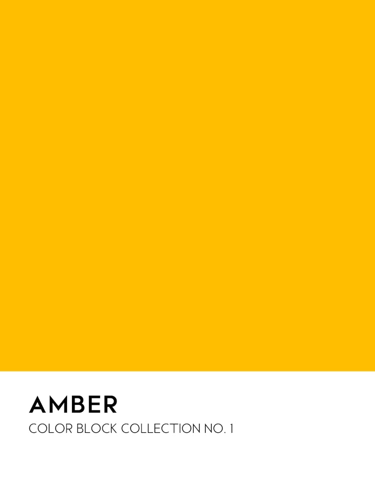 Amber Color Block Collection Wall