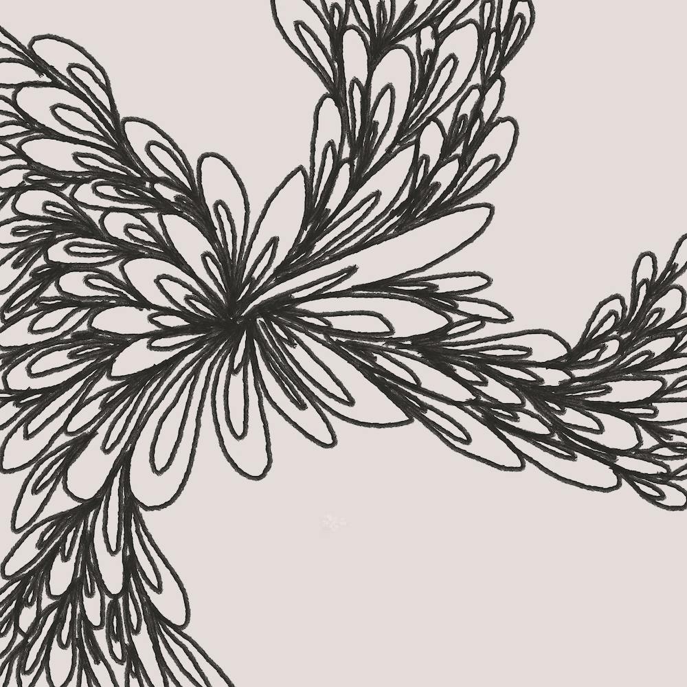 Floral Eins Quadrat