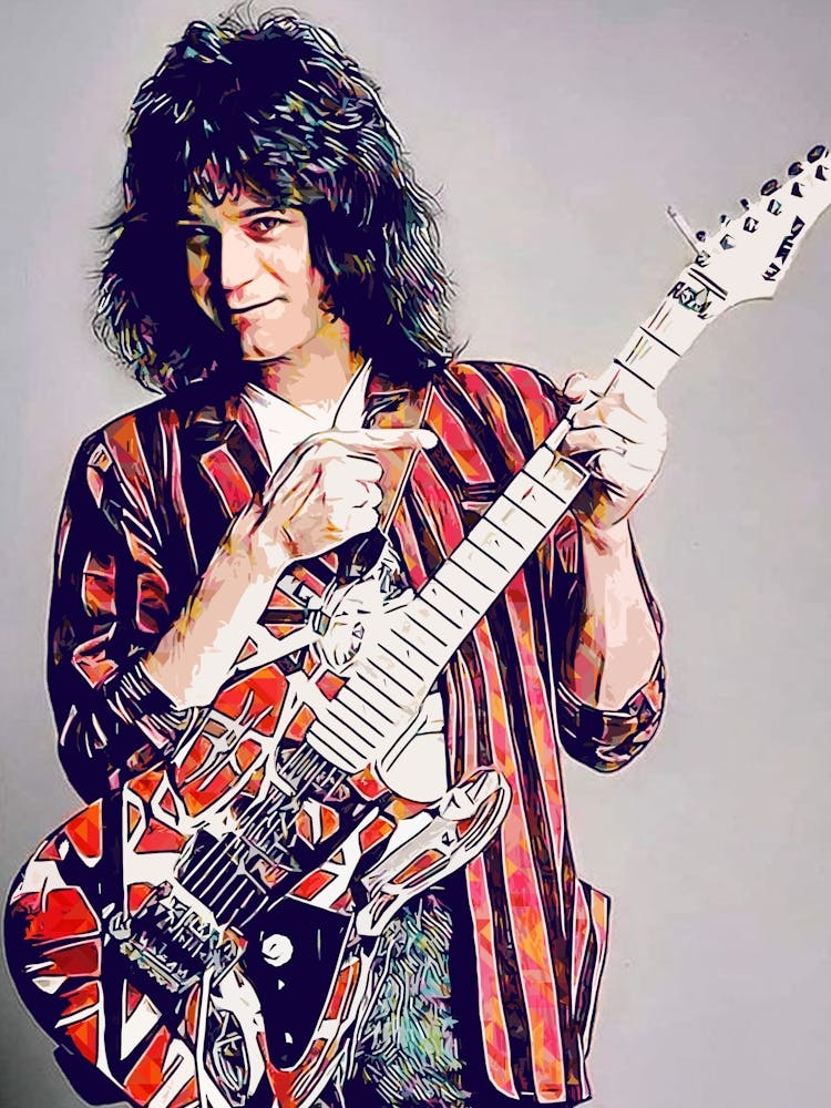 Eddie Van Halen Pop Art