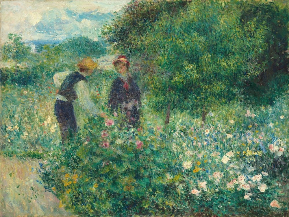 Picking Flowers (1875), Pierre Auguste Renoir
