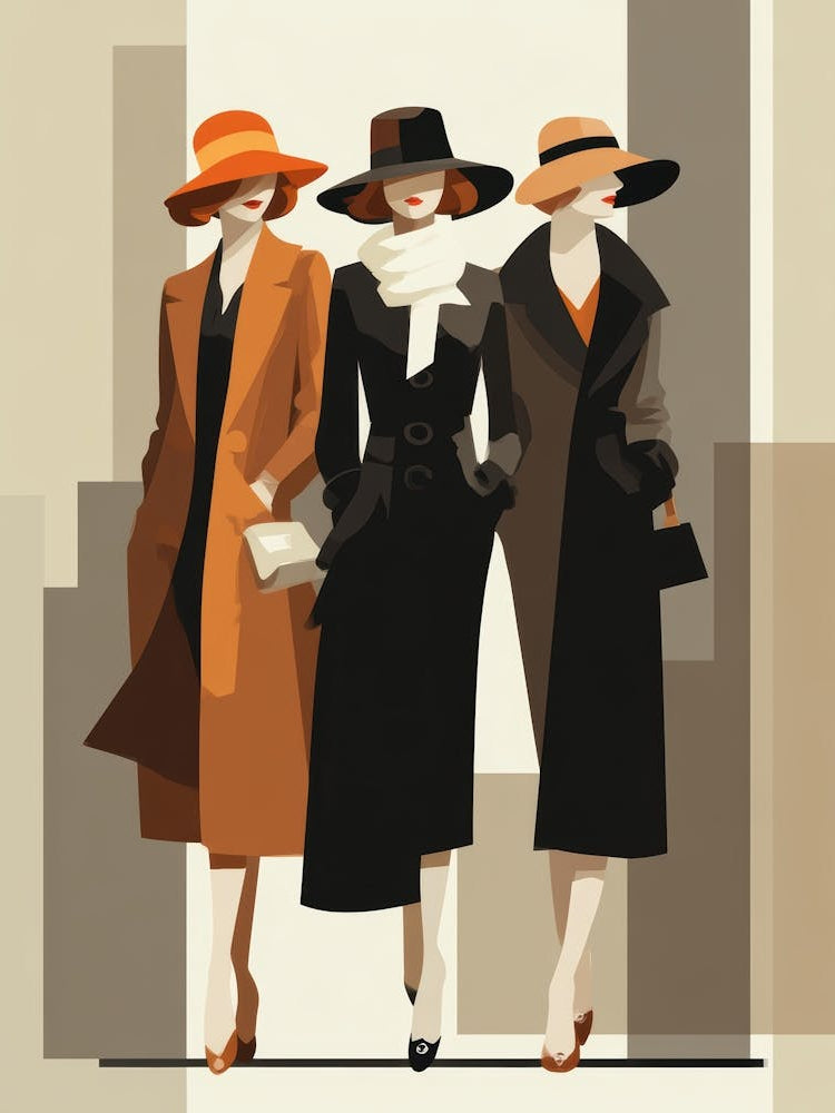 Three Women In Hats 2
