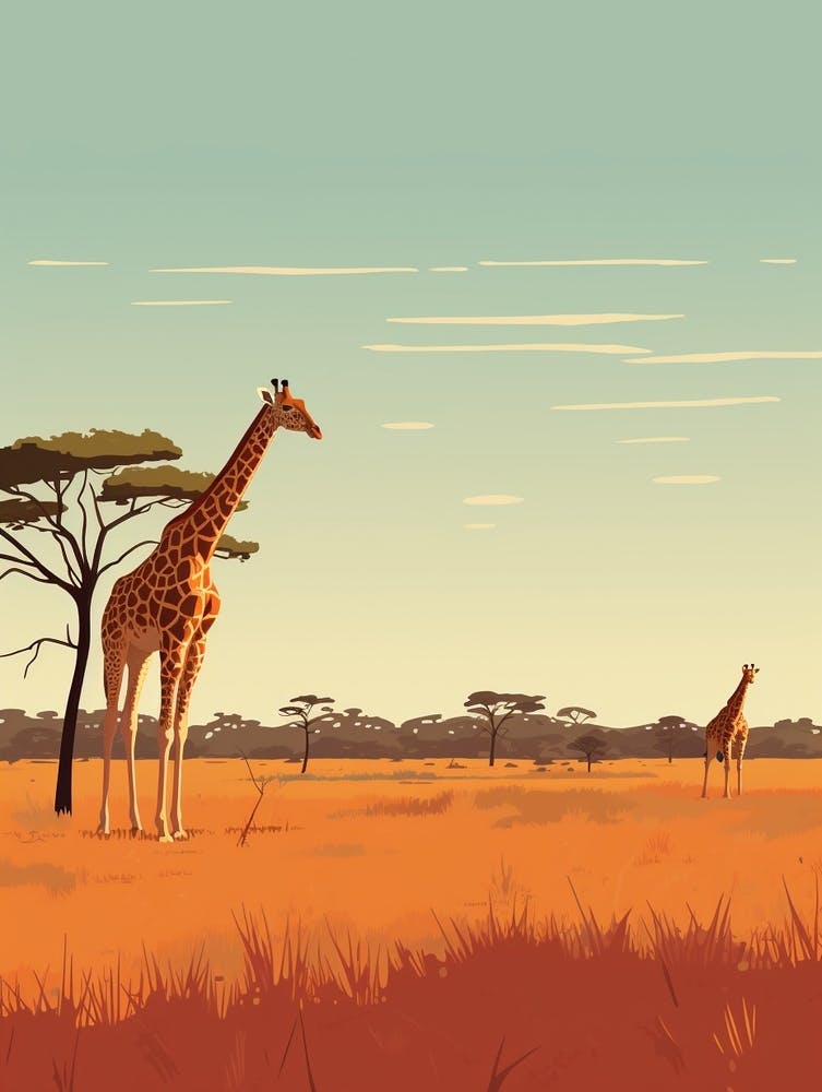 Botswana 3 Travel Illustration