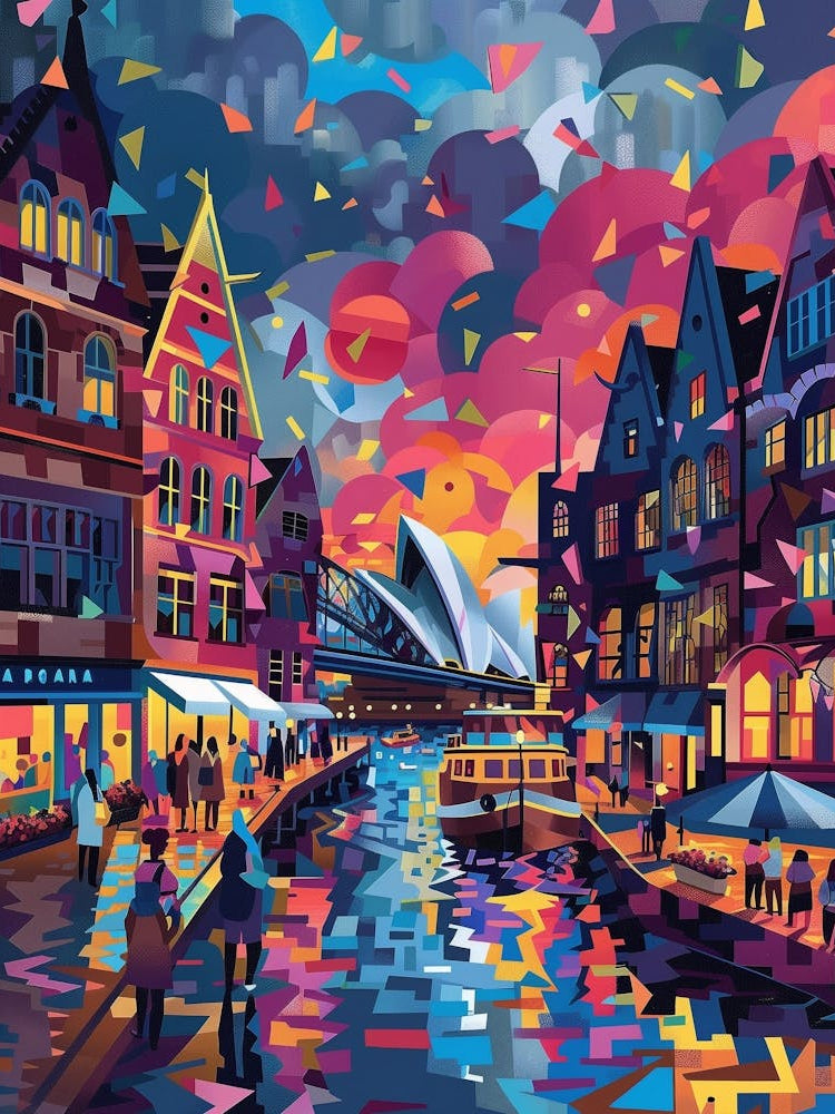 Sydney At Night, Contemporary Art, Souvenir
