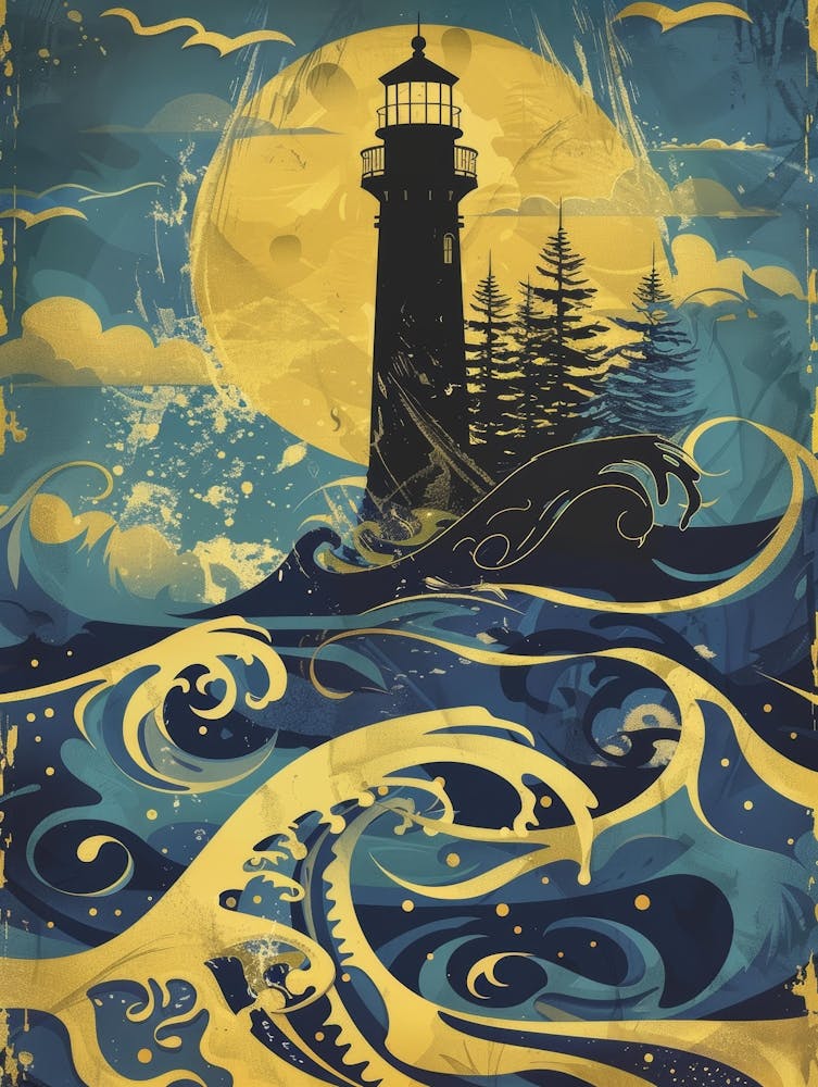 Lighthouse At Night 17