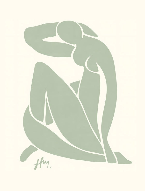 Henri Matisse - Sage Green Nude