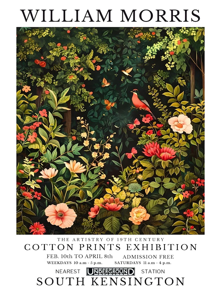 William Morris Cotton Prints Exhibition 87
