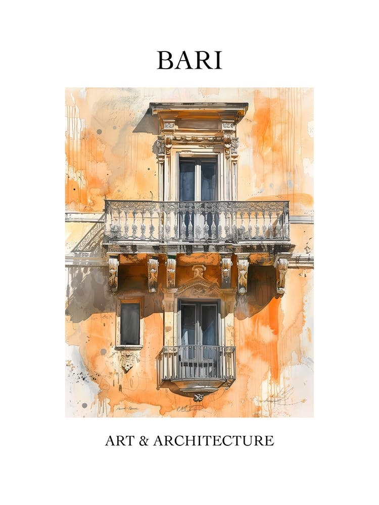 Bari Travel And Architecture Poster 4