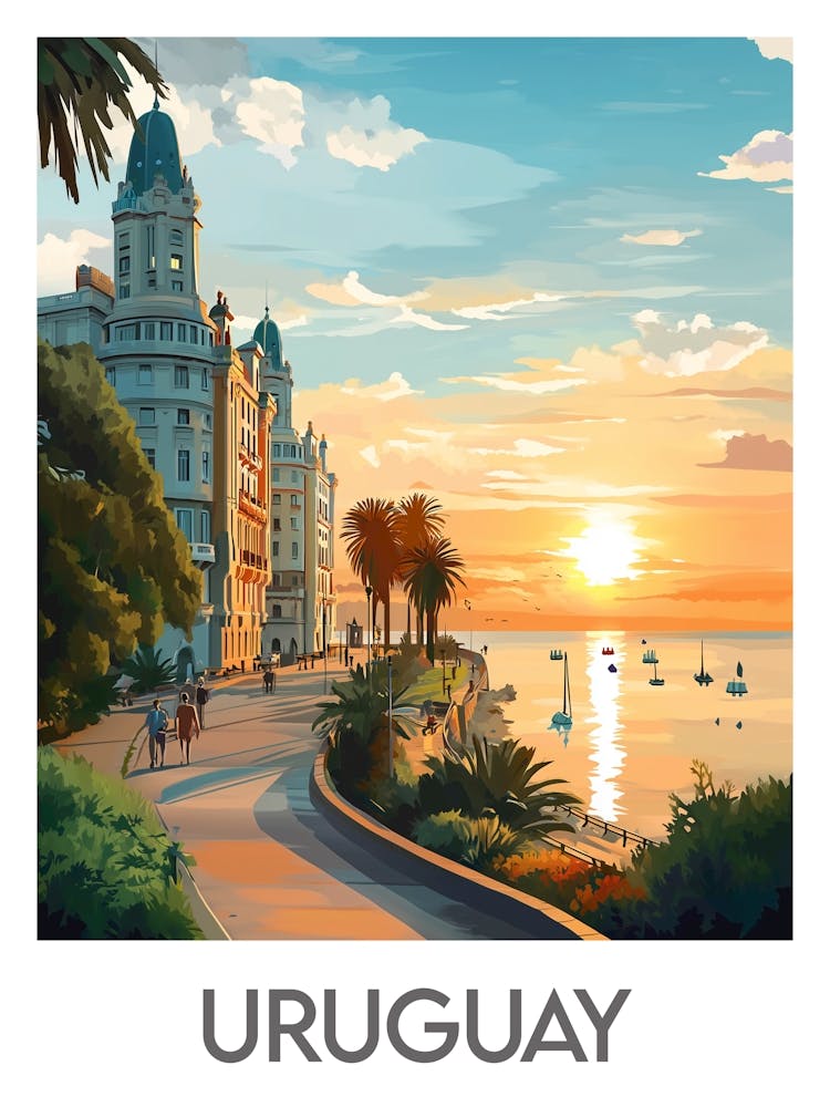 Affiche de voyage Uruguay
