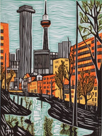 Berlin Linocut Illustration Style 3