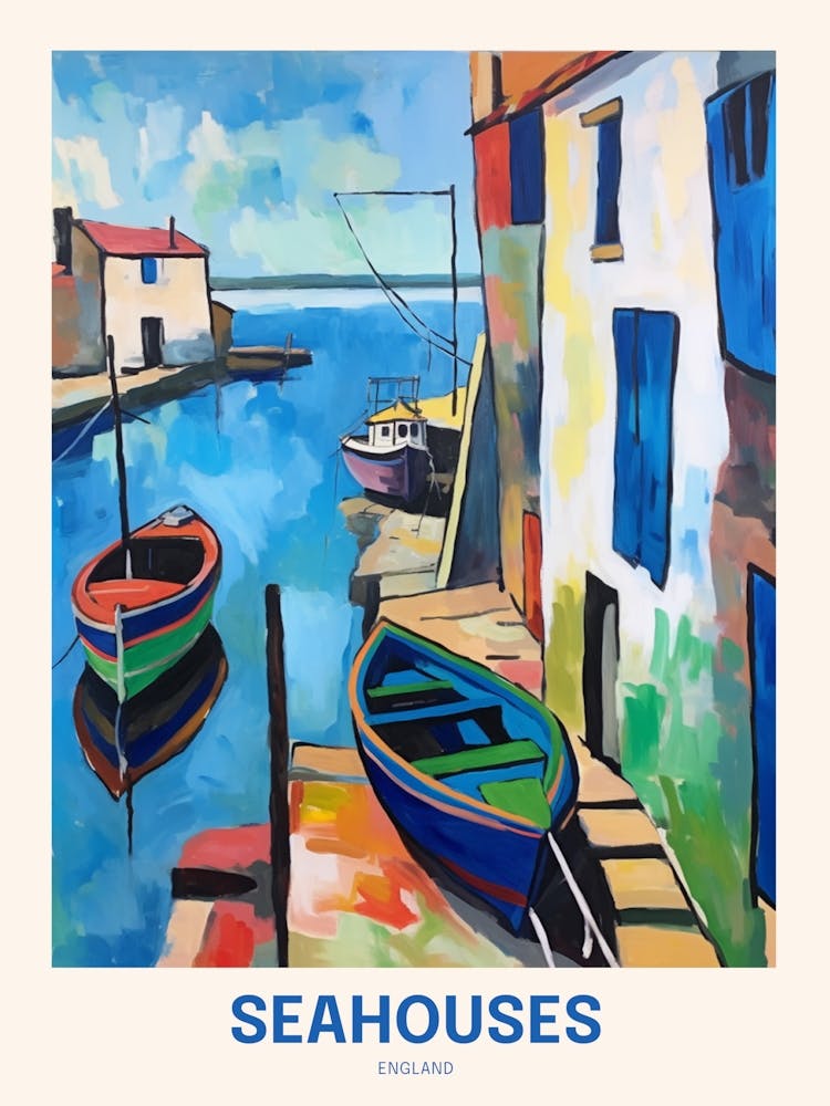 Seahouses England Uk Travel Poster