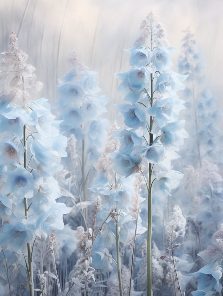 Frosty Botanical Delphinium 2