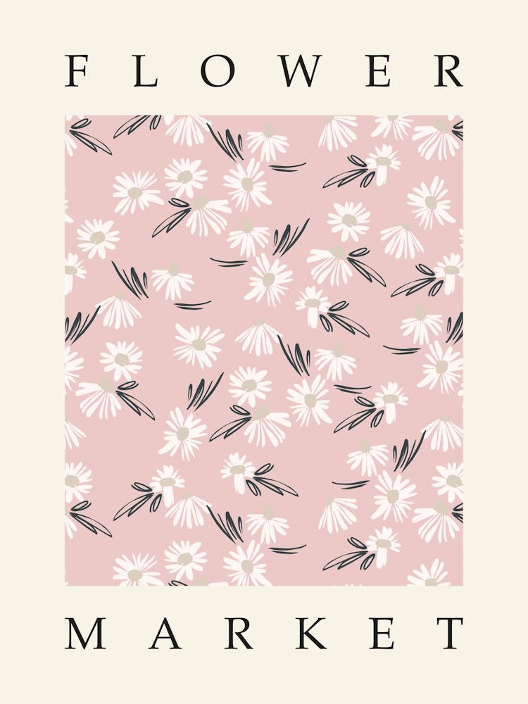Flower Market Print 4 Daisy