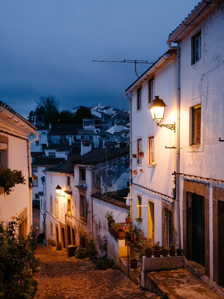 Old Town in Portugal At Dusk 1