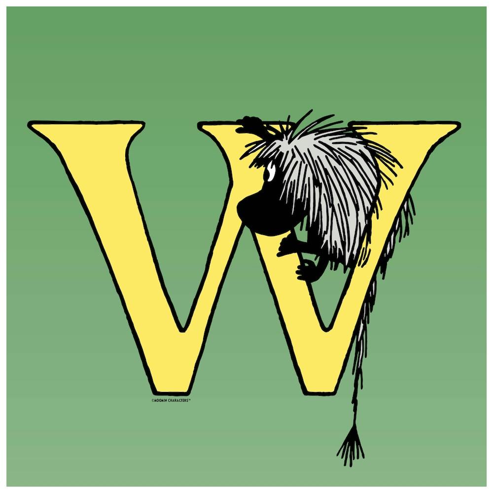 Moomin Collection Alphabet Letter W