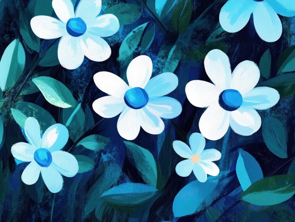 Blue Flowers 112