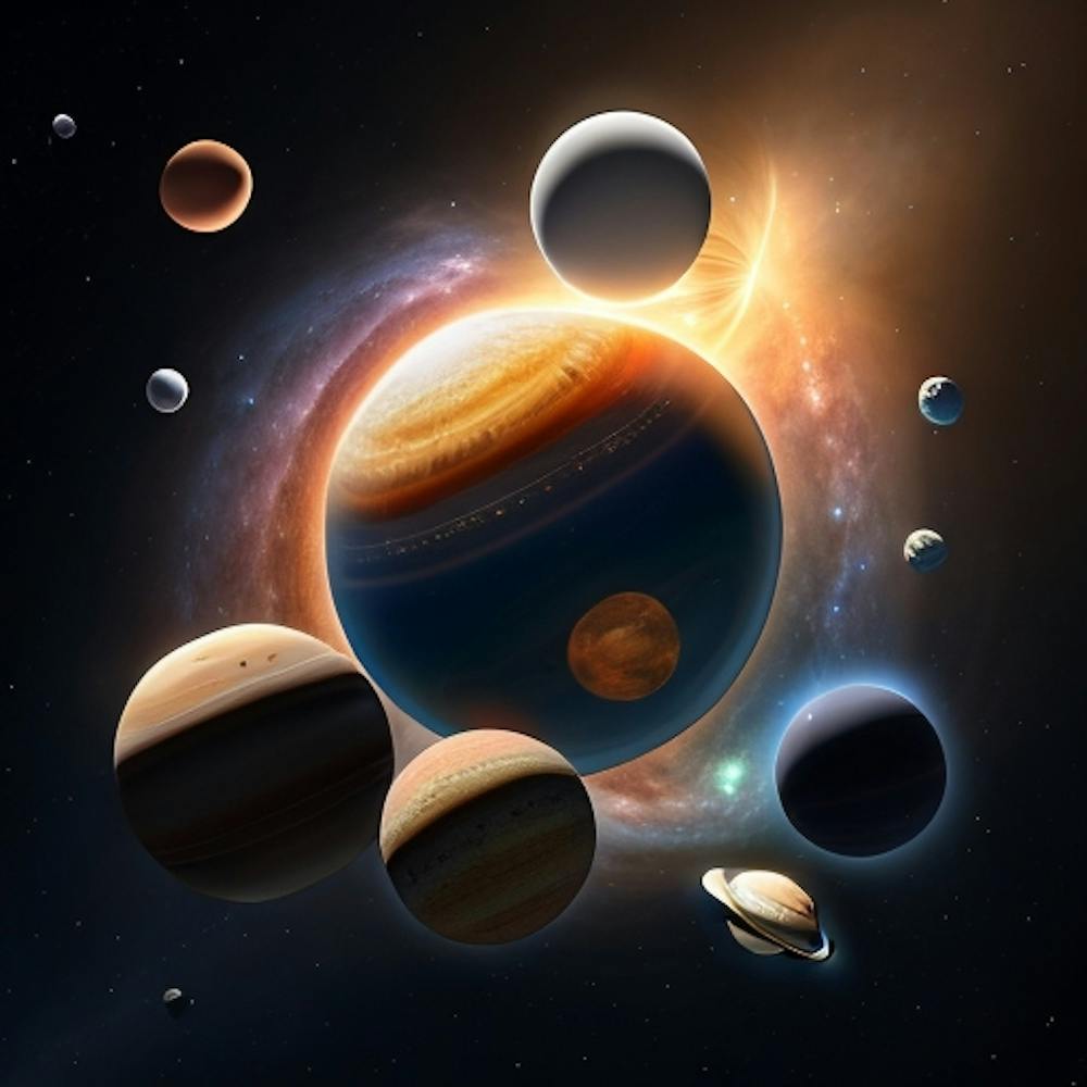 Planeten im Weltraum 1