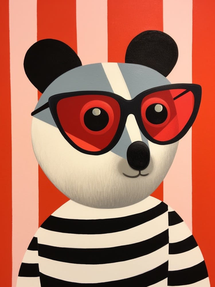 Little Badger 2 Wearing Sunglasses