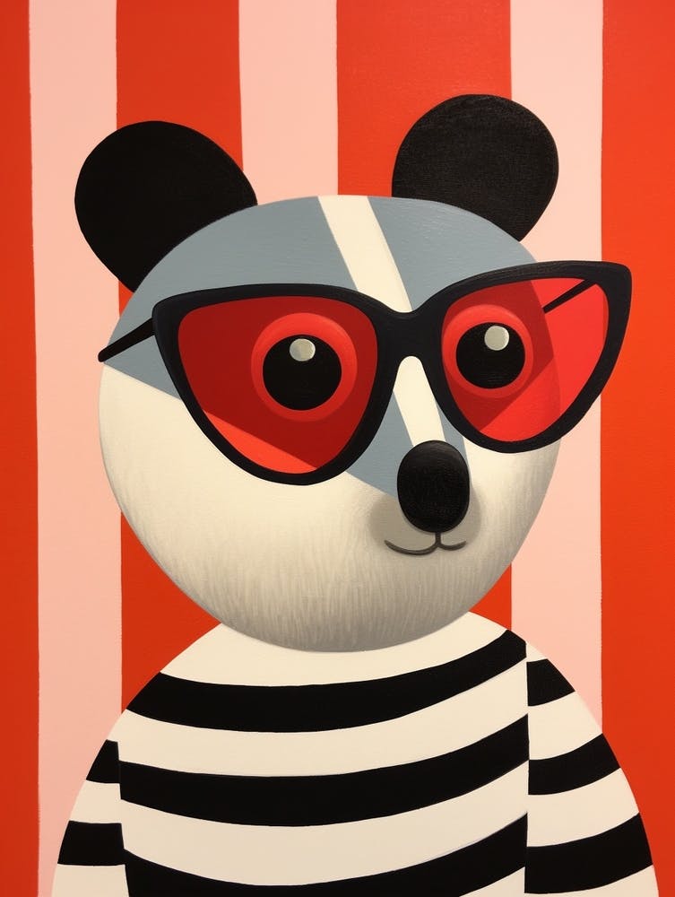 Little Badger 2 Wearing Sunglasses