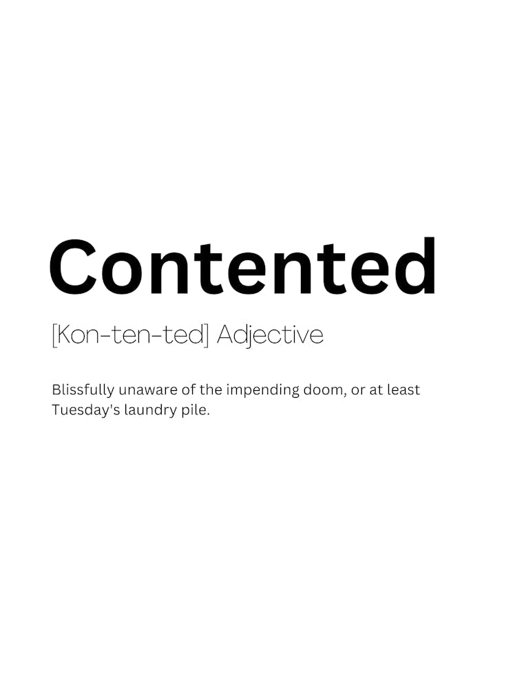 Contented Definition Meaning