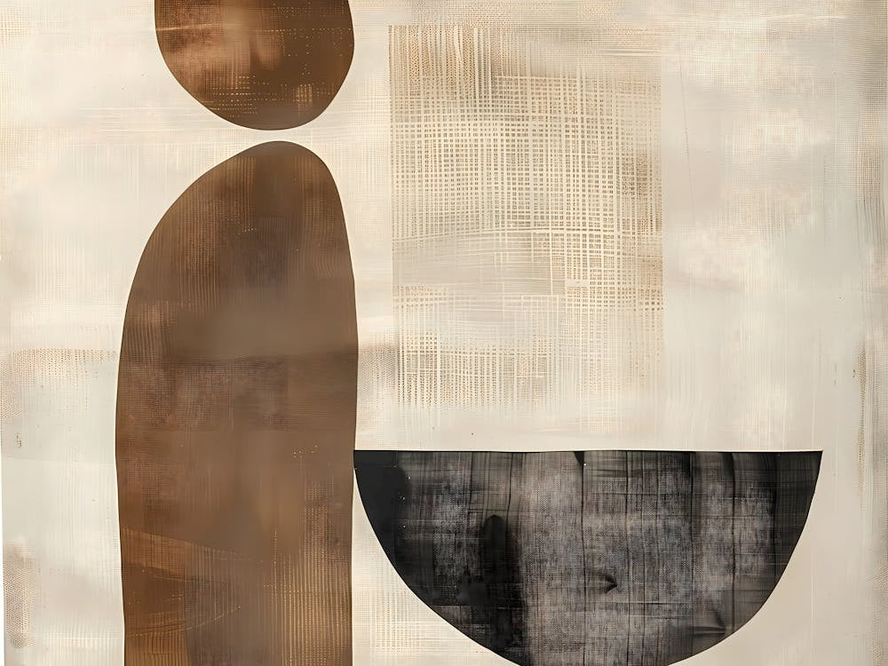 Organic Abstract in Warm Neutrals