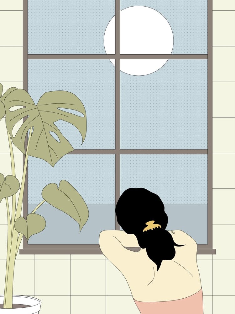 Girl And The Moon