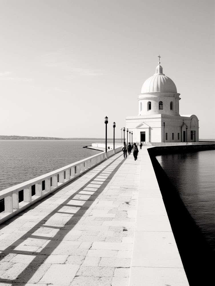 Zadar, Croatia, Black And White Old Photo 1