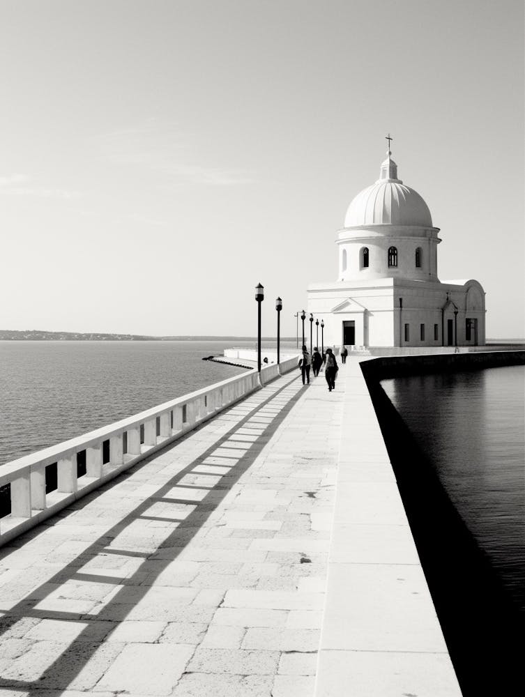 Zadar, Croatia, Black And White Old Photo 1