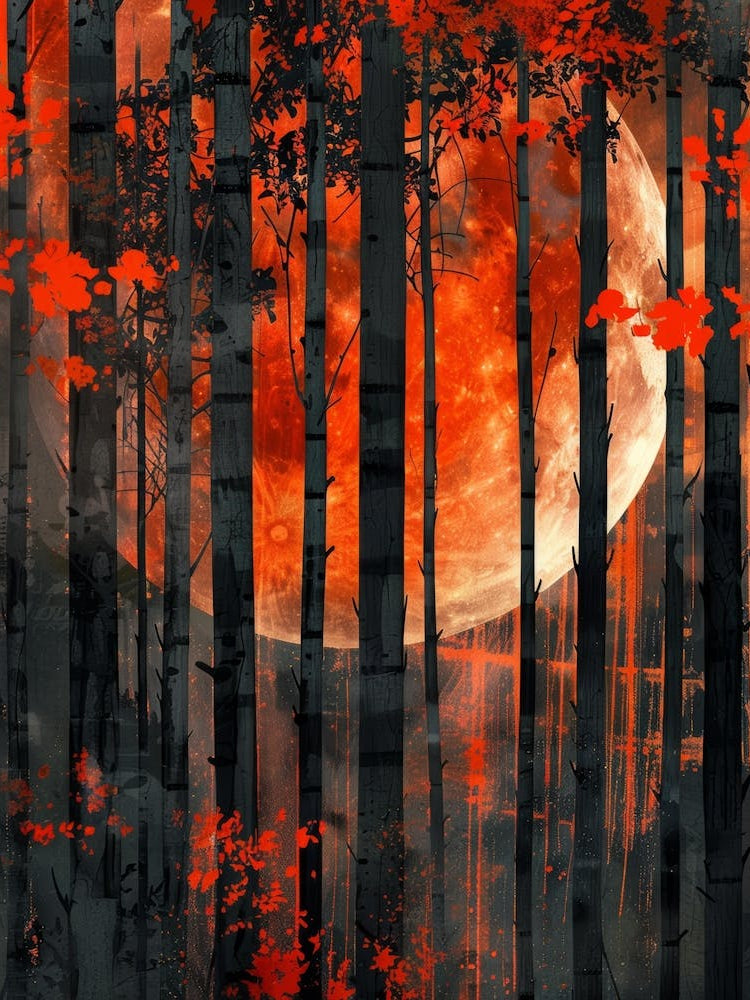 Full Moon In The Forest 12