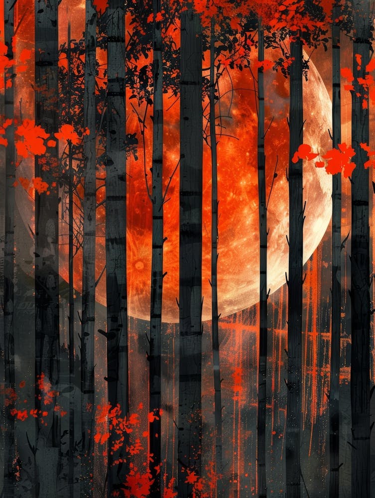 Full Moon In The Forest 12