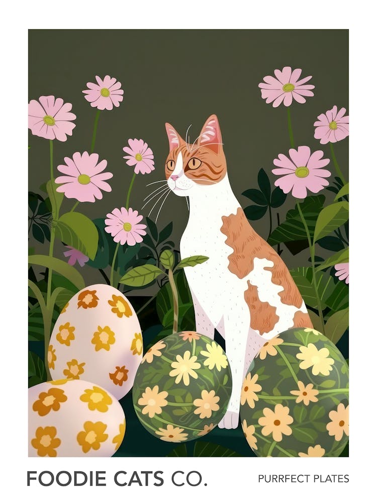 Foodie Cats Co Cat And Easter Eggs 2